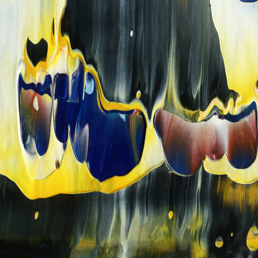 Holy Kykeon F2 is an abstract oil-on-canvas artwork, a fractal of its parent painting Holy Kykeon created by Anna Judd for the Scales Collection.