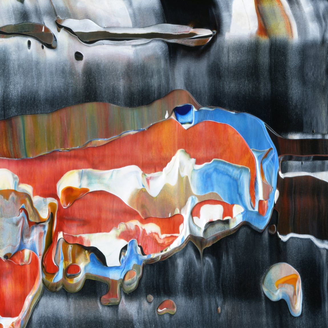 Holy Reclamation A2 is an abstract oil-on-canvas artwork, a fractal of its parent painting Holy Reclamation created by Anna Judd for the Scales Collection.