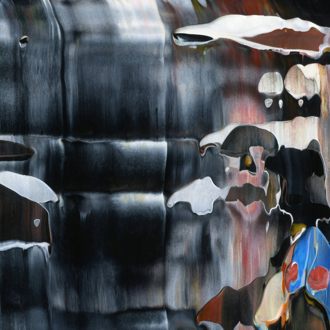 Holy Reclamation A3 is an abstract oil-on-canvas artwork, a fractal of its parent painting Holy Reclamation created by Anna Judd for the Scales Collection.