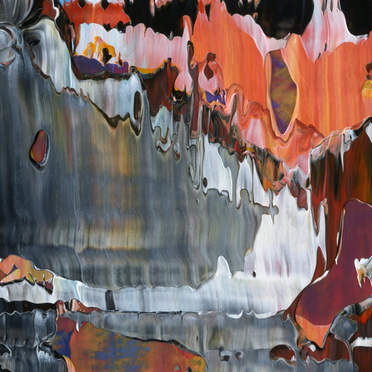 Holy Reclamation E2 is an abstract oil-on-canvas artwork, a fractal of its parent painting Holy Reclamation created by Anna Judd for the Scales Collection.