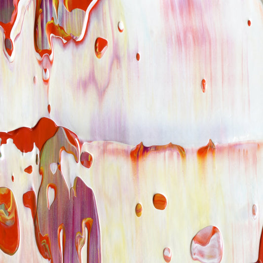 Hook Line and Sinker A4 is an abstract oil-on-canvas artwork, a fractal of its parent painting Hook Line and Sinker created by Anna Judd for the Scales Collection.