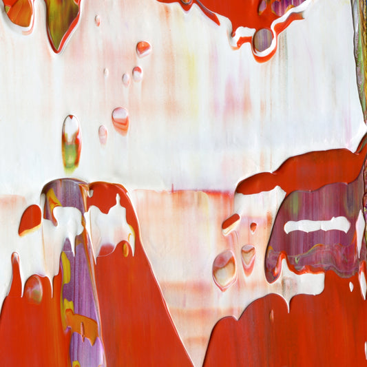 Hook Line and Sinker A5 is an abstract oil-on-canvas artwork, a fractal of its parent painting Hook Line and Sinker created by Anna Judd for the Scales Collection.