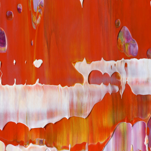 Hook Line and Sinker B5 is an abstract oil-on-canvas artwork, a fractal of its parent painting Hook Line and Sinker created by Anna Judd for the Scales Collection.