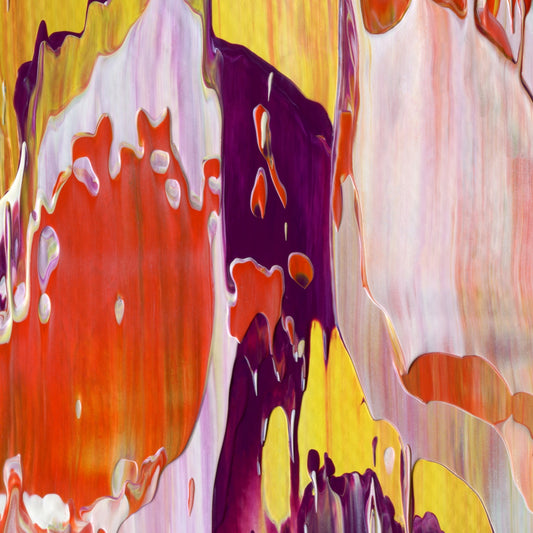 Hook Line and Sinker C2 is an abstract oil-on-canvas artwork, a fractal of its parent painting Hook Line and Sinker created by Anna Judd for the Scales Collection.