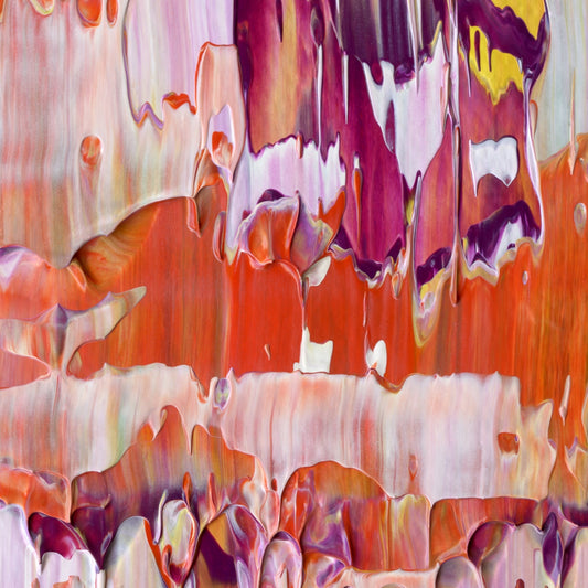 Hook Line and Sinker D2 is an abstract oil-on-canvas artwork, a fractal of its parent painting Hook Line and Sinker created by Anna Judd for the Scales Collection.