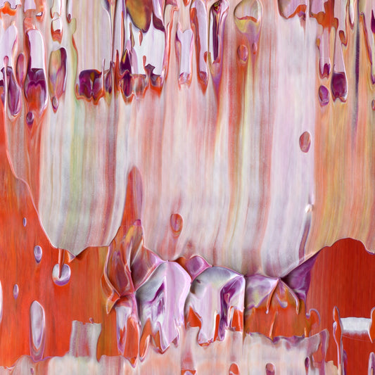 Hook Line and Sinker E2 is an abstract oil-on-canvas artwork, a fractal of its parent painting Hook Line and Sinker created by Anna Judd for the Scales Collection.