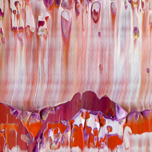 Hook Line and Sinker E3 is an abstract oil-on-canvas artwork, a fractal of its parent painting Hook Line and Sinker created by Anna Judd for the Scales Collection.