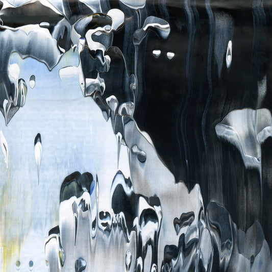 Hunting in Forbidden Dreams A3 is an abstract oil-on-canvas artwork, a fractal of its parent painting Hunting in Forbidden Dreams created by Anna Judd for the Scales Collection.