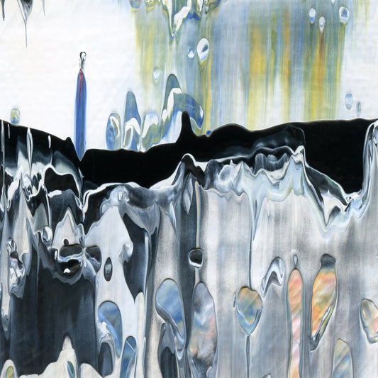 Hunting in Forbidden Dreams B2 is an abstract oil-on-canvas artwork, a fractal of its parent painting Hunting in Forbidden Dreams created by Anna Judd for the Scales Collection.