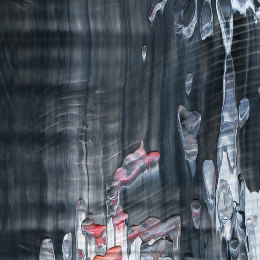 Hunting in Forbidden Dreams D1 is an abstract oil-on-canvas artwork, a fractal of its parent painting Hunting in Forbidden Dreams created by Anna Judd for the Scales Collection.