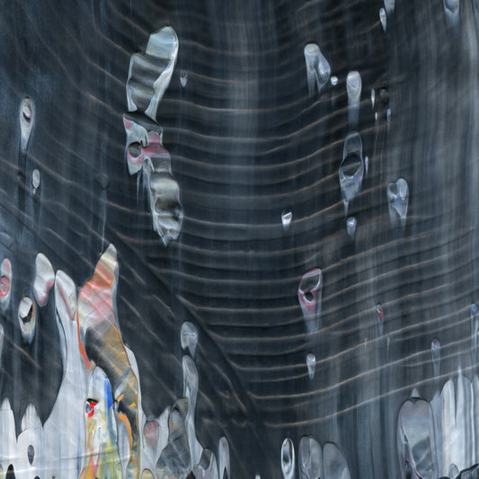 Hunting in Forbidden Dreams D3 is an abstract oil-on-canvas artwork, a fractal of its parent painting Hunting in Forbidden Dreams created by Anna Judd for the Scales Collection.