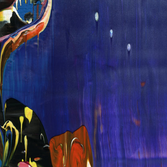 Huxley's Last Request B2 is an abstract oil-on-canvas artwork, a fractal of its parent painting Huxley's Last Request created by Anna Judd for the Scales Collection.