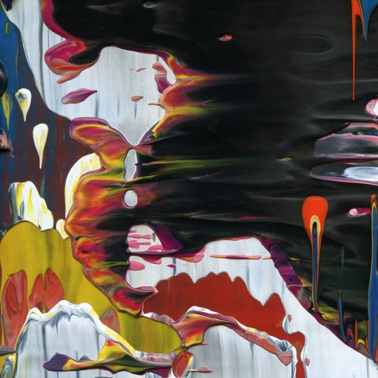 Huxley's Last Request C1 is an abstract oil-on-canvas artwork, a fractal of its parent painting Huxley's Last Request created by Anna Judd for the Scales Collection.