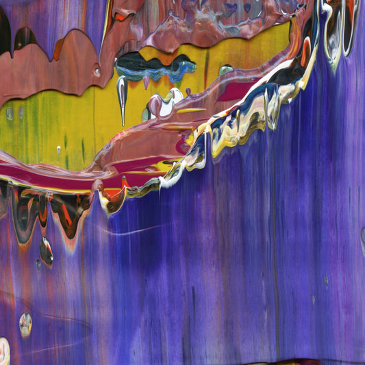 Huxley's Last Request D3 is an abstract oil-on-canvas artwork, a fractal of its parent painting Huxley's Last Request created by Anna Judd for the Scales Collection.