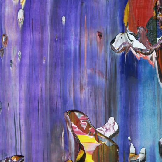 Huxley's Last Request D4 is an abstract oil-on-canvas artwork, a fractal of its parent painting Huxley's Last Request created by Anna Judd for the Scales Collection.
