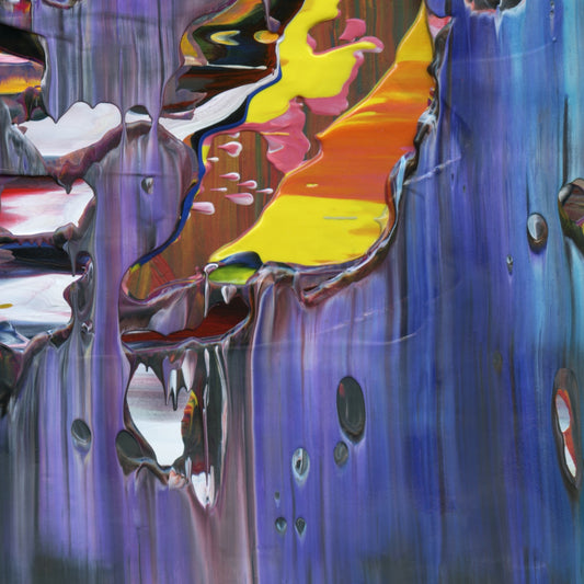 Huxley's Last Request E4 is an abstract oil-on-canvas artwork, a fractal of its parent painting Huxley's Last Request created by Anna Judd for the Scales Collection.
