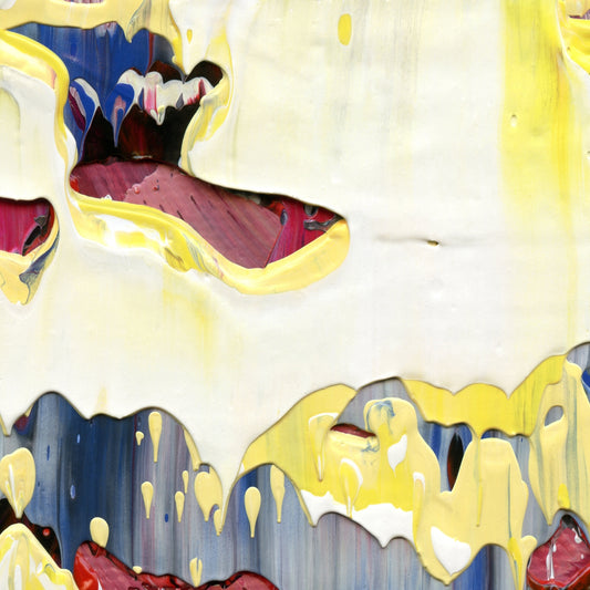 Hype Respect Hype A3 is an abstract oil-on-canvas artwork, a fractal of its parent painting Hype Respect Hype created by Anna Judd for the Scales Collection.