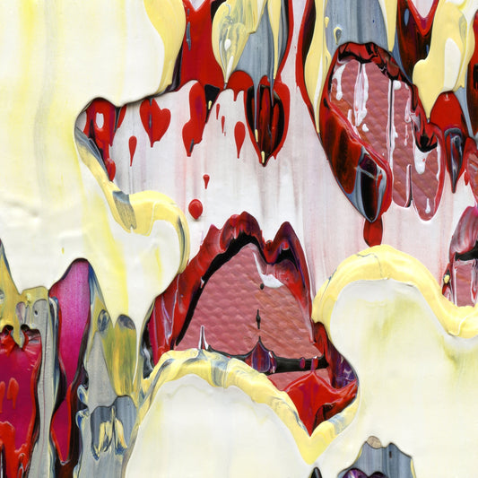 Hype Respect Hype B2 is an abstract oil-on-canvas artwork, a fractal of its parent painting Hype Respect Hype created by Anna Judd for the Scales Collection.