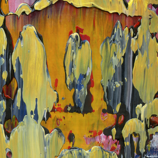 Hype Respect Hype D4 is an abstract oil-on-canvas artwork, a fractal of its parent painting Hype Respect Hype created by Anna Judd for the Scales Collection.