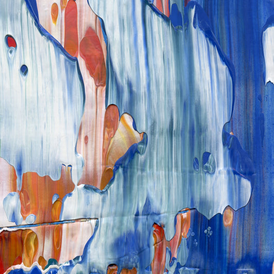 I am, I am, I am E2 is an abstract oil-on-canvas artwork, a fractal of its parent painting I am, I am, I am created by Anna Judd for the Scales Collection.