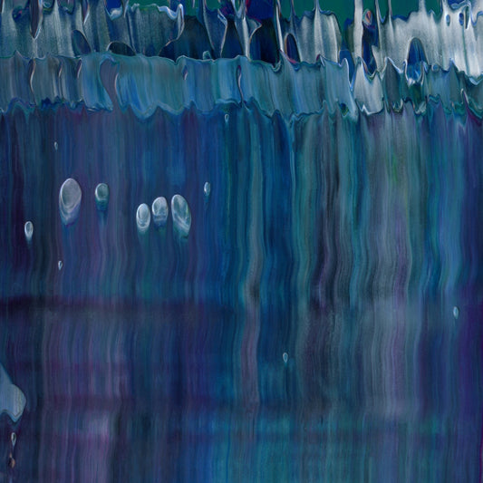 I Drink Your Milkshake E2 is an abstract oil-on-canvas artwork, a fractal of its parent painting I Drink Your Milkshake created by Anna Judd for the Scales Collection.