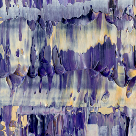 I Woke Up Like This E2 is an abstract oil-on-canvas artwork, a fractal of its parent painting I Woke Up Like This created by Anna Judd for the Scales Collection.