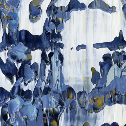 I'm Cornflowering! F2 is an abstract oil-on-canvas artwork, a fractal of its parent painting I'm Cornflowering! created by Anna Judd for the Scales Collection.