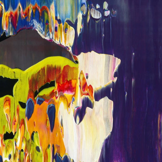 I'm OK You're OK A4 is an abstract oil-on-canvas artwork, a fractal of its parent painting I'm OK You're OK created by Anna Judd for the Scales Collection.