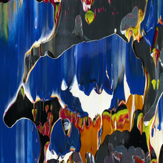 I'm OK You're OK C2 is an abstract oil-on-canvas artwork, a fractal of its parent painting I'm OK You're OK created by Anna Judd for the Scales Collection.