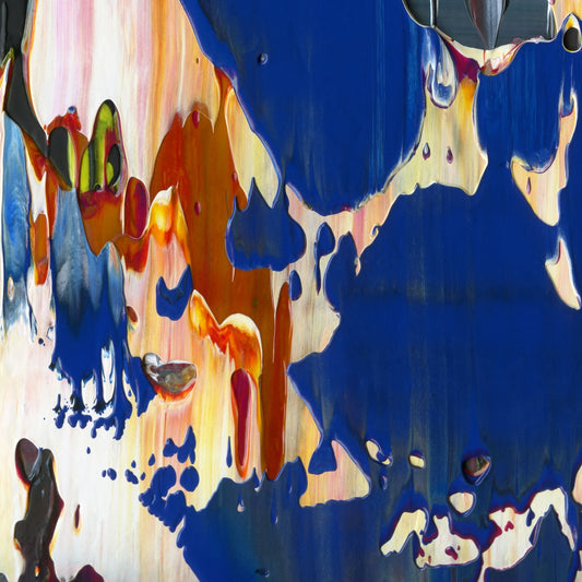 I'm OK You're OK D3 is an abstract oil-on-canvas artwork, a fractal of its parent painting I'm OK You're OK created by Anna Judd for the Scales Collection.