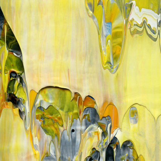 Immaculate Vibration B1 is an abstract oil-on-canvas artwork, a fractal of its parent painting Immaculate Vibration created by Anna Judd for the Scales Collection.