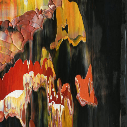 Immortal Decay B5 is an abstract oil-on-canvas artwork, a fractal of its parent painting Immortal Decay created by Anna Judd for the Scales Collection.