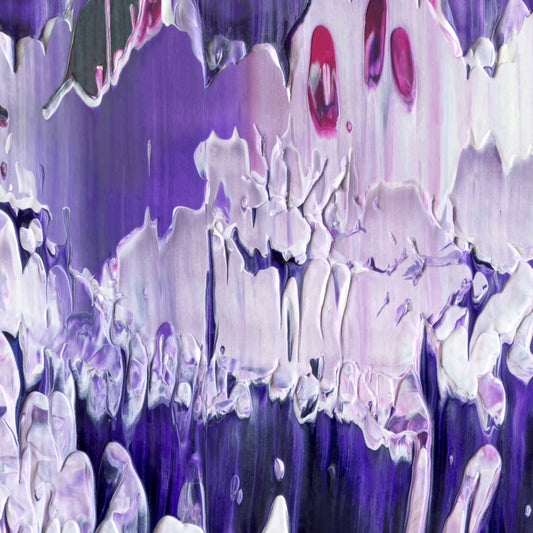 Immortal Iris D2 is an abstract oil-on-canvas artwork, a fractal of its parent painting Immortal Iris created by Anna Judd for the Scales Collection.