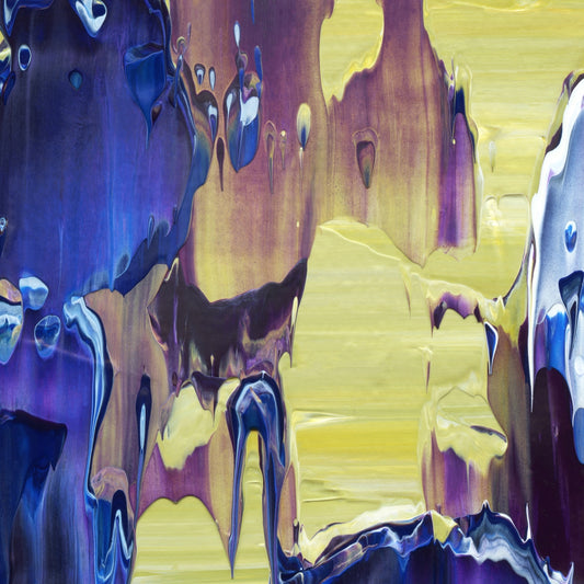Imperceptible Descent B2 is an abstract oil-on-canvas artwork, a fractal of its parent painting Imperceptible Descent created by Anna Judd for the Scales Collection.