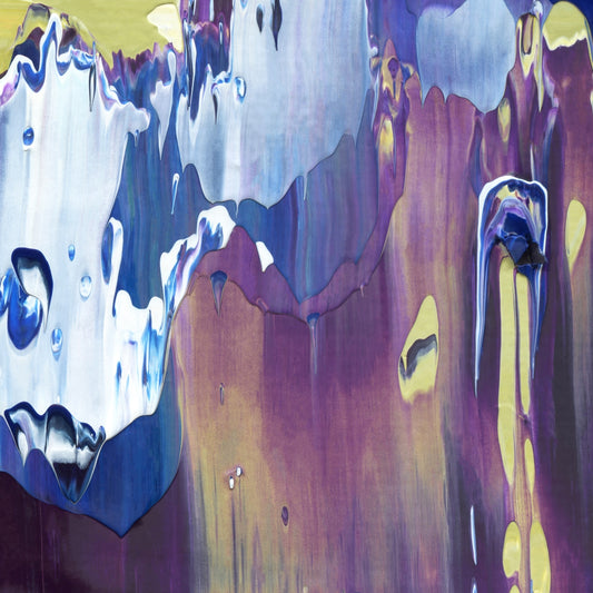 Imperceptible Descent B3 is an abstract oil-on-canvas artwork, a fractal of its parent painting Imperceptible Descent created by Anna Judd for the Scales Collection.