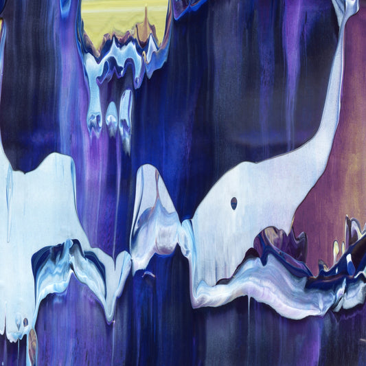 Imperceptible Descent C2 is an abstract oil-on-canvas artwork, a fractal of its parent painting Imperceptible Descent created by Anna Judd for the Scales Collection.