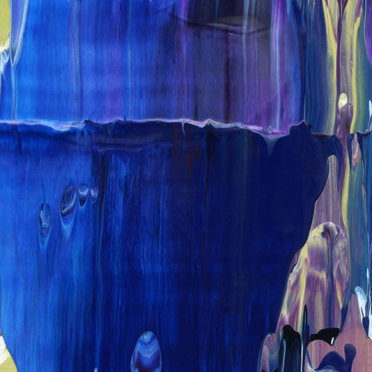 Imperceptible Descent D1 is an abstract oil-on-canvas artwork, a fractal of its parent painting Imperceptible Descent created by Anna Judd for the Scales Collection.