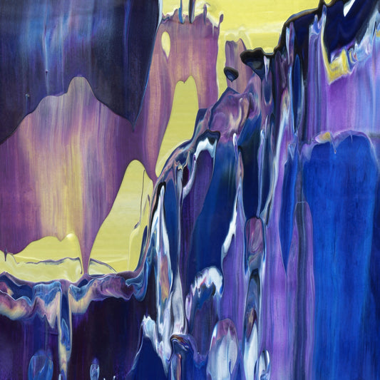 Imperceptible Descent D3 is an abstract oil-on-canvas artwork, a fractal of its parent painting Imperceptible Descent created by Anna Judd for the Scales Collection.