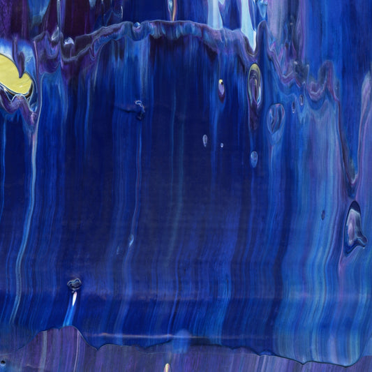 Imperceptible Descent E3 is an abstract oil-on-canvas artwork, a fractal of its parent painting Imperceptible Descent created by Anna Judd for the Scales Collection.