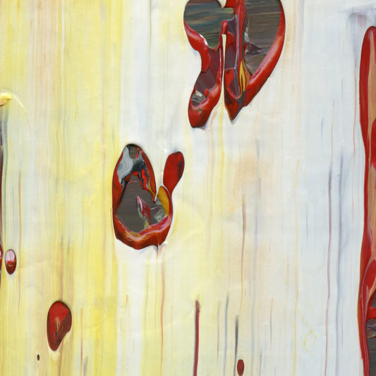 Indeterminate Entropy D4 is an abstract oil-on-canvas artwork, a fractal of its parent painting Indeterminate Entropy created by Anna Judd for the Scales Collection.