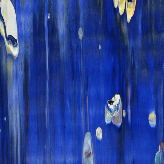 Inscrutable Pebbles B2 is an abstract oil-on-canvas artwork, a fractal of its parent painting Inscrutable Pebbles created by Anna Judd for the Scales Collection.