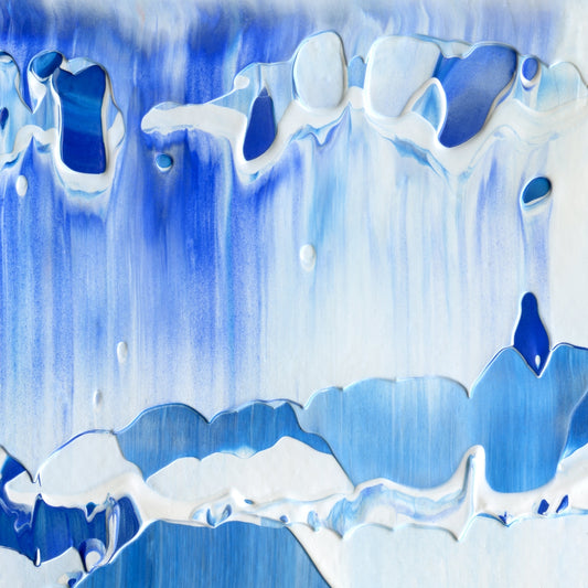 Insipid Delusion A2 is an abstract oil-on-canvas artwork, a fractal of its parent painting Insipid Delusion created by Anna Judd for the Scales Collection.
