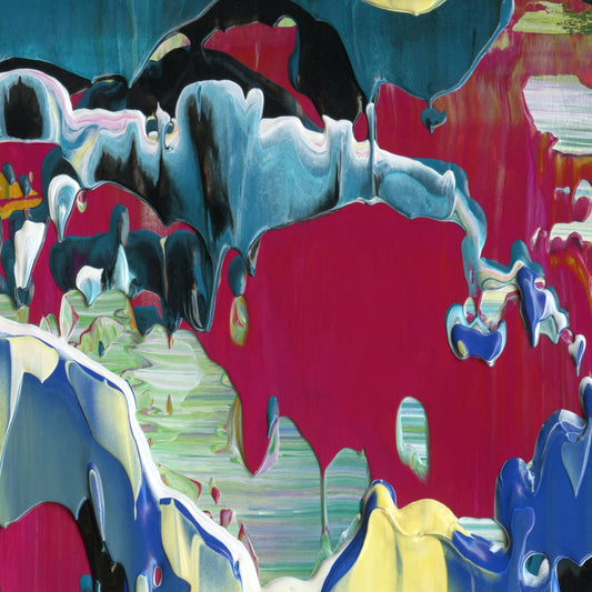 Insufficient Utterance A3 is an abstract oil-on-canvas artwork, a fractal of its parent painting Insufficient Utterance created by Anna Judd for the Scales Collection.