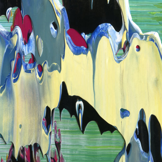 Insufficient Utterance B4 is an abstract oil-on-canvas artwork, a fractal of its parent painting Insufficient Utterance created by Anna Judd for the Scales Collection.