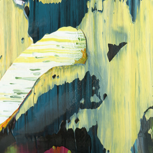 Insufficient Utterance D5 is an abstract oil-on-canvas artwork, a fractal of its parent painting Insufficient Utterance created by Anna Judd for the Scales Collection.