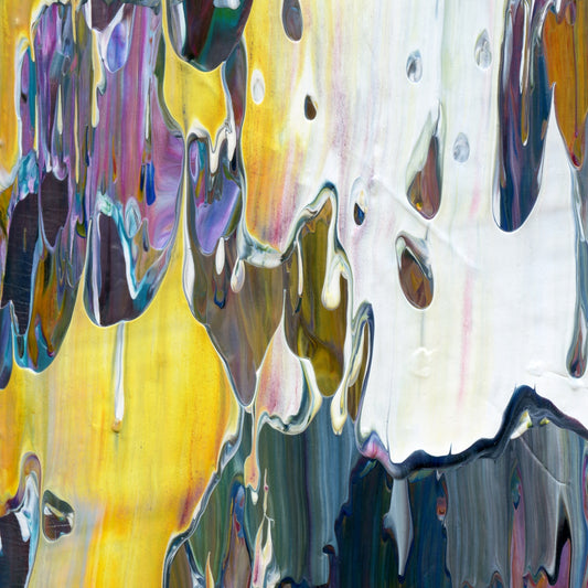 Intuitive Paralysis B1 is an abstract oil-on-canvas artwork, a fractal of its parent painting Intuitive Paralysis created by Anna Judd for the Scales Collection.