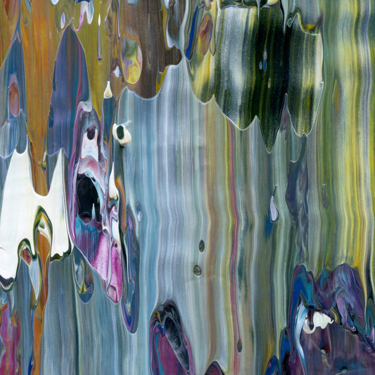 Intuitive Paralysis B2 is an abstract oil-on-canvas artwork, a fractal of its parent painting Intuitive Paralysis created by Anna Judd for the Scales Collection.