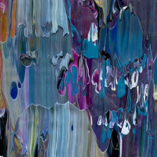 Intuitive Paralysis C2 is an abstract oil-on-canvas artwork, a fractal of its parent painting Intuitive Paralysis created by Anna Judd for the Scales Collection.