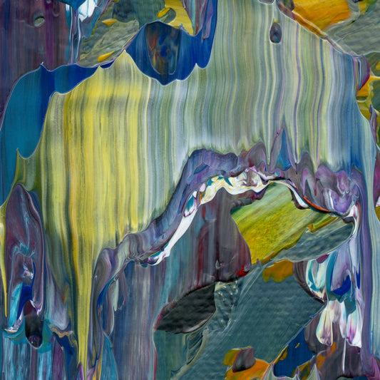 Intuitive Paralysis C3 is an abstract oil-on-canvas artwork, a fractal of its parent painting Intuitive Paralysis created by Anna Judd for the Scales Collection.