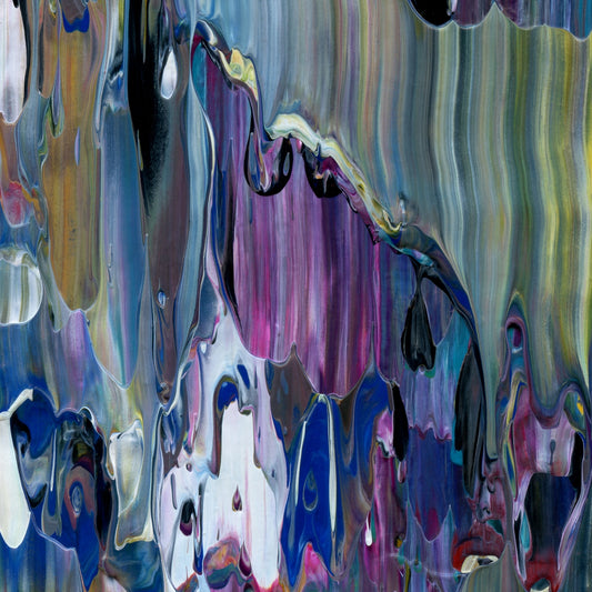 Intuitive Paralysis D2 is an abstract oil-on-canvas artwork, a fractal of its parent painting Intuitive Paralysis created by Anna Judd for the Scales Collection.